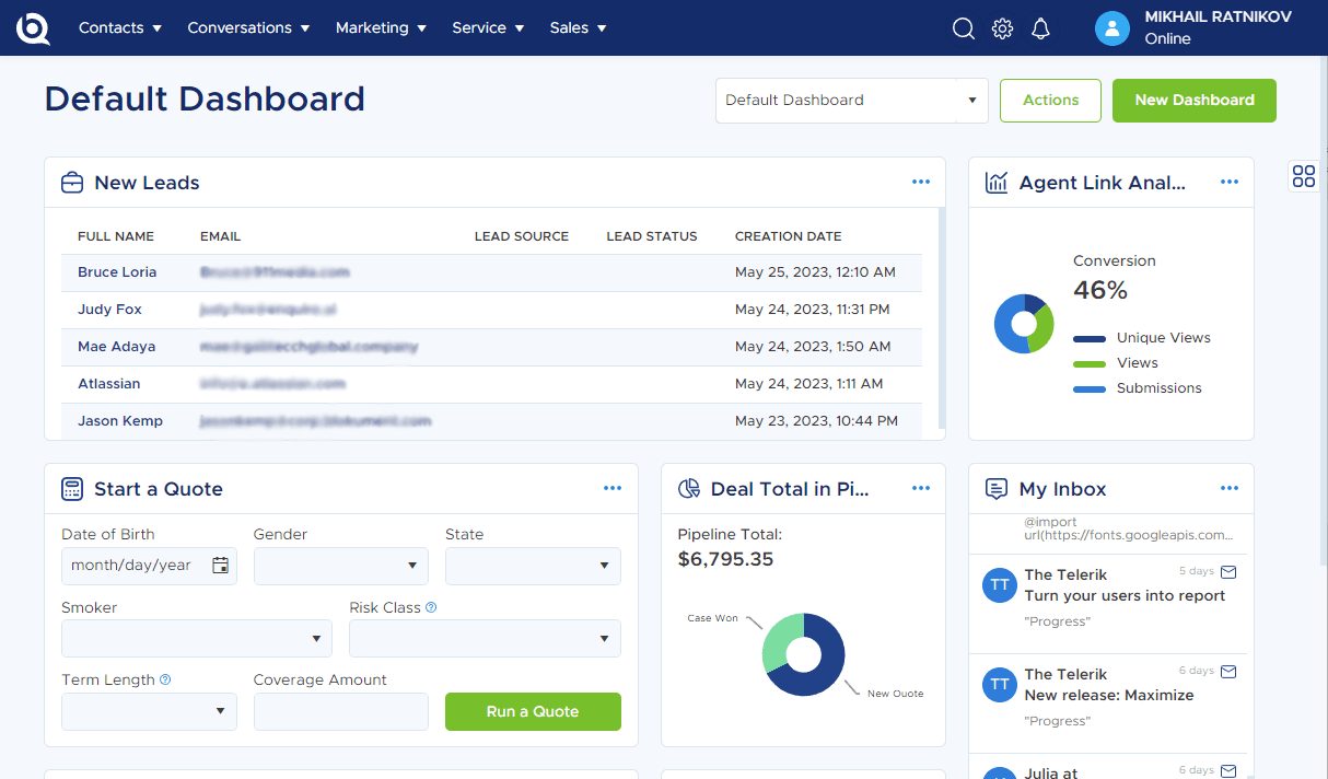 Quote Bot - AI-Powered Insurance CRM with SOC2 + HIPAA Compliance